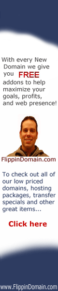 Flippin Domain, FlippinDomain.com, buy cheap 

domain names and hosting, transfer your domain to flippindomain.com cheaper then 

it cost to renew for a new year